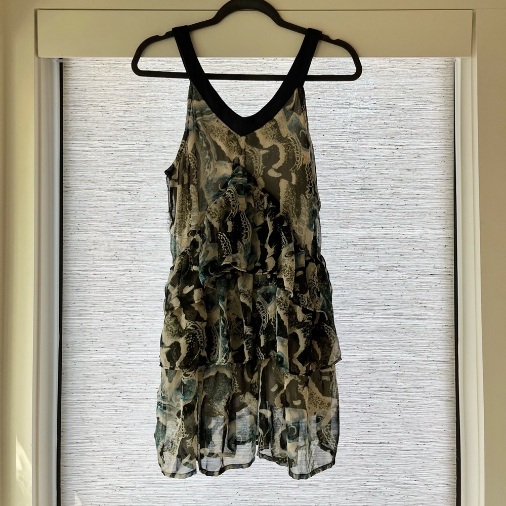 Kimchi Blue Y2K Blue and Green Multi-Colored Dress Size Small